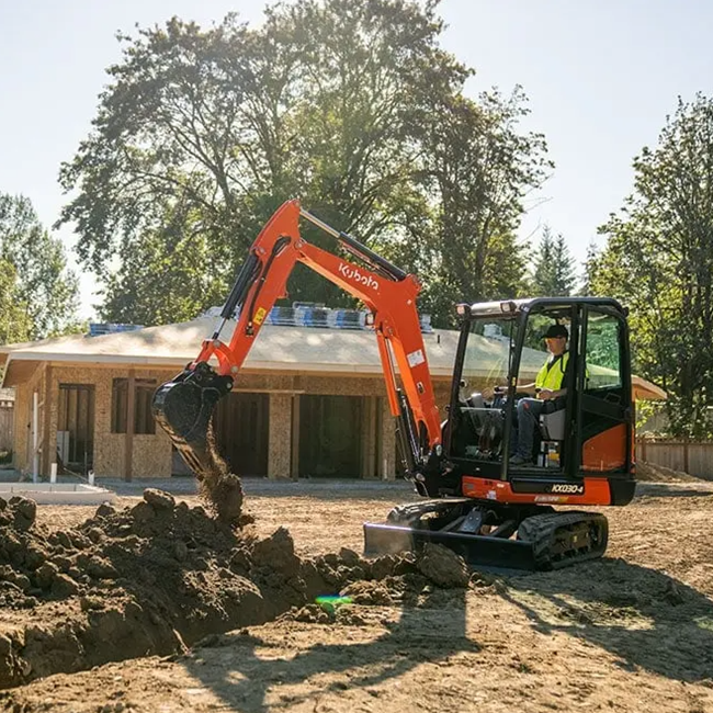 Excavators hover