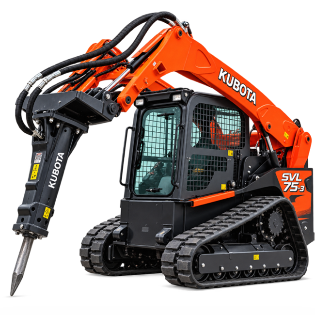 Skid Steer + Concrete Breaker