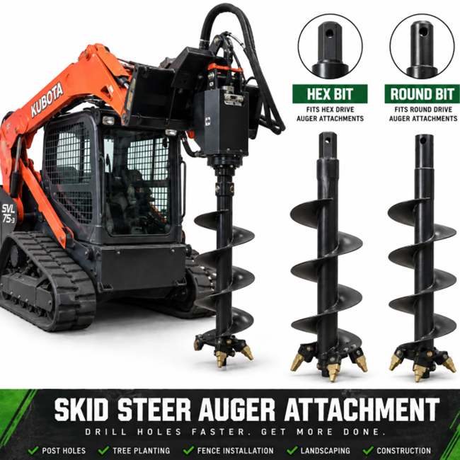 Skid Steer-Auger hover
