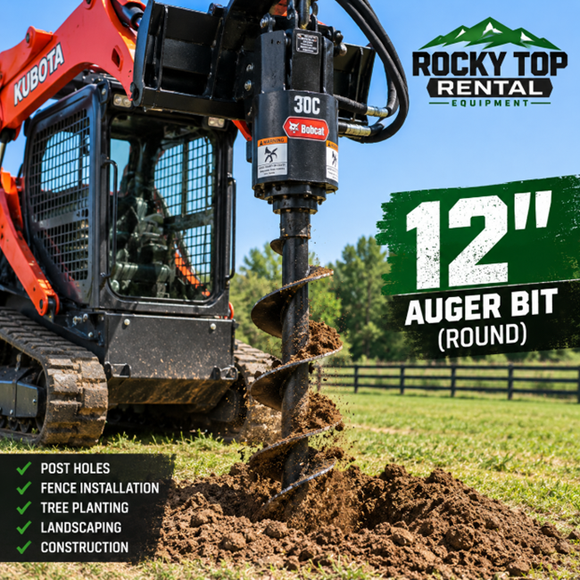 12 Inch Auger Round Bit hover