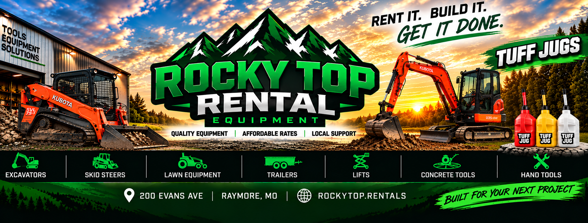 Equipment rental background